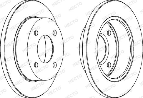 Necto WN605 - Гальмівний диск autozip.com.ua