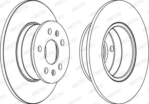 Necto WN199 - Гальмівний диск autozip.com.ua