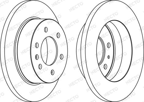 Necto WN1556 - Гальмівний диск autozip.com.ua