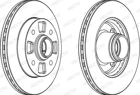 Necto WN1056 - Гальмівний диск autozip.com.ua