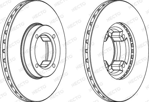 Necto WN1053 - Гальмівний диск autozip.com.ua