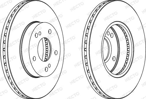 Necto WN1002 - Гальмівний диск autozip.com.ua