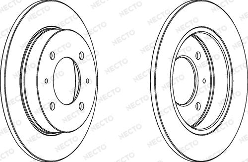 Necto WN1198 - Гальмівний диск autozip.com.ua