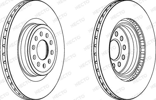 Necto WN1156 - Гальмівний диск autozip.com.ua