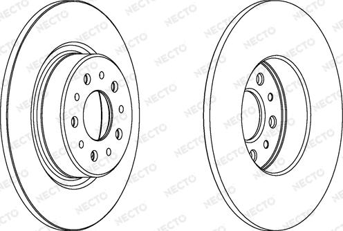 Necto WN1157 - Гальмівний диск autozip.com.ua