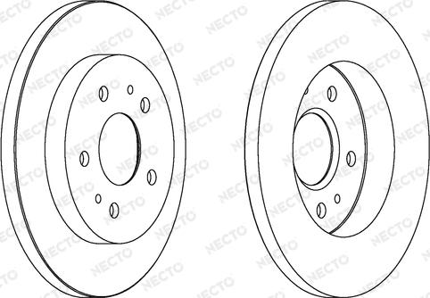 Necto WN1351 - Гальмівний диск autozip.com.ua