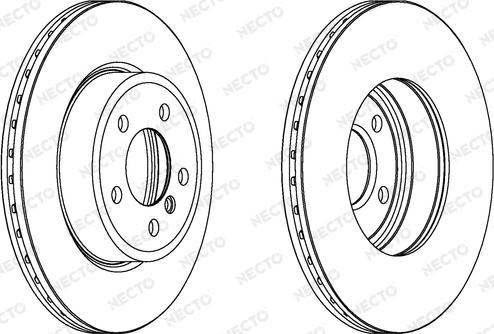 Necto WN1284 - Гальмівний диск autozip.com.ua
