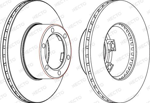 Necto WN306 - Гальмівний диск autozip.com.ua
