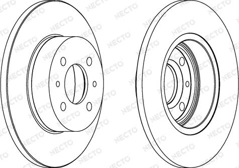 Necto WN293 - Гальмівний диск autozip.com.ua