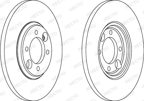Necto WN201 - Гальмівний диск autozip.com.ua