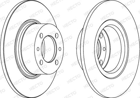 Necto WN202 - Гальмівний диск autozip.com.ua