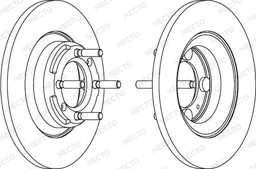 Necto WN282 - Гальмівний диск autozip.com.ua