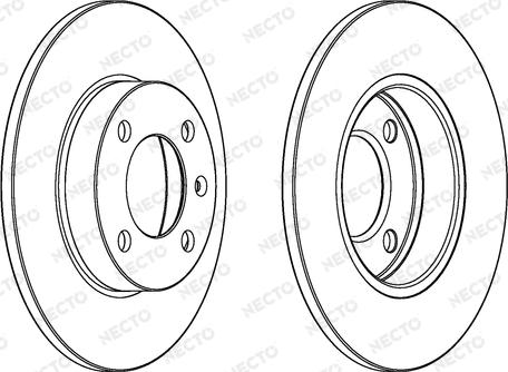 Necto WN220 - Гальмівний диск autozip.com.ua
