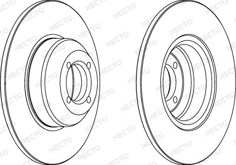Necto WN221 - Гальмівний диск autozip.com.ua