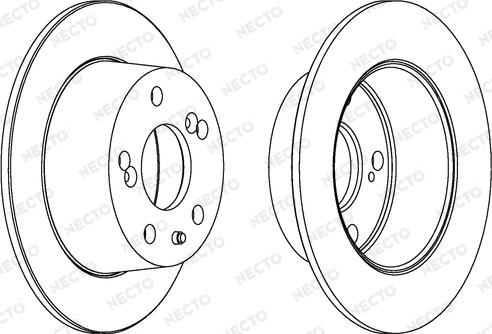 Necto WN273 - Гальмівний диск autozip.com.ua