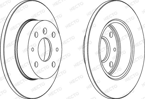 Necto WN781 - Гальмівний диск autozip.com.ua