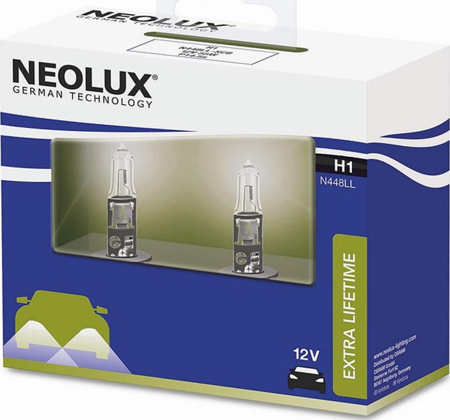 NEOLUX® N448LL2SCB - Лампа розжарювання, фара з авт. системою стабілізації autozip.com.ua