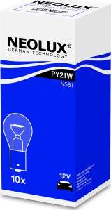 NEOLUX® N581 - Лампа вспомогат. освещения РY21W 12V 21W ВАU15s пр-во Neolux autozip.com.ua