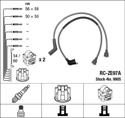 NGK 9905 - Комплект проводів запалювання autozip.com.ua