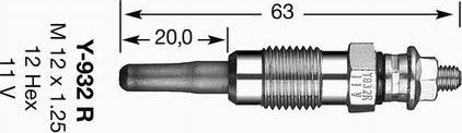 NGK 4956 - Свічка розжарювання autozip.com.ua