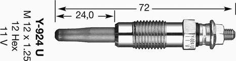 NGK 4950 - Свічка розжарювання autozip.com.ua