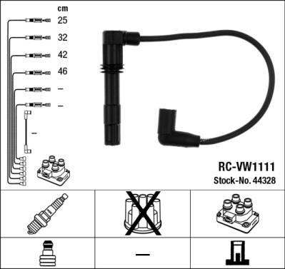 NGK 44328 - Комплект проводів запалювання autozip.com.ua