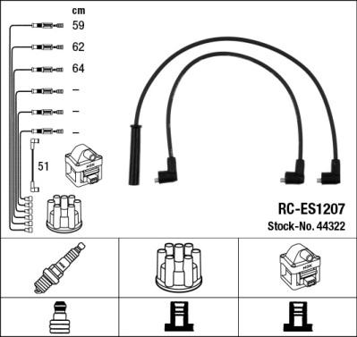 NGK 44322 - Комплект проводів запалювання autozip.com.ua