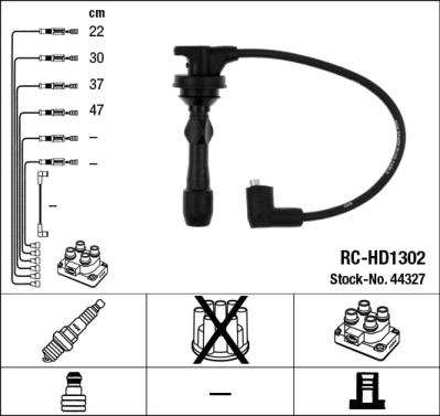 NGK 44327 - Комплект проводів запалювання autozip.com.ua