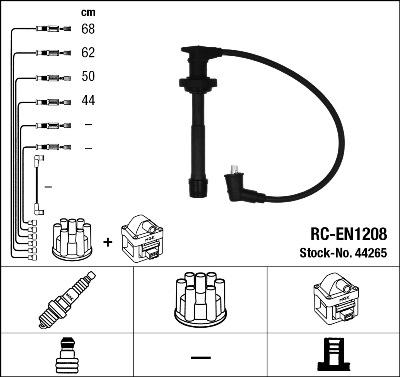 NGK 44265 - Комплект проводів запалювання autozip.com.ua