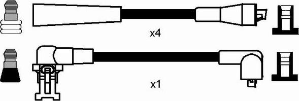 NGK 44279 - Комплект проводів запалювання autozip.com.ua