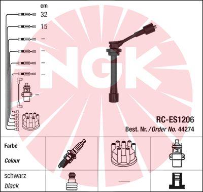 NGK 44274 - Комплект проводів запалювання autozip.com.ua