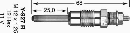 NGK 5171 - Свічка розжарювання autozip.com.ua