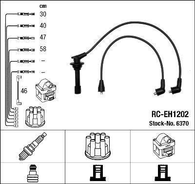 NGK 6370 - Комплект проводів запалювання autozip.com.ua