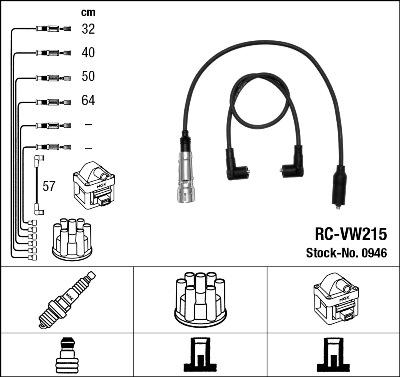 NGK 44293 - Комплект проводів запалювання autozip.com.ua