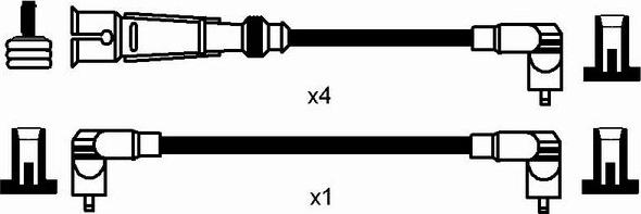 NGK 0941 - Комплект проводів запалювання autozip.com.ua