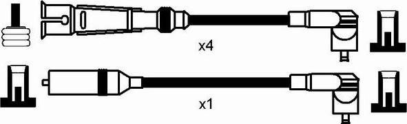 NGK 0937 - Комплект проводів запалювання autozip.com.ua