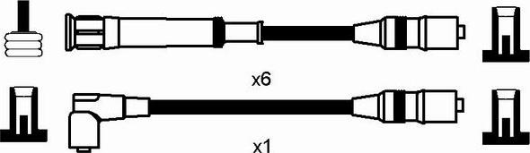 NGK 0561 - Комплект проводів запалювання autozip.com.ua