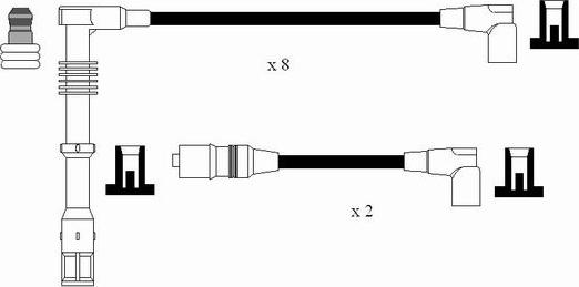 NGK 0506 - Комплект проводів запалювання autozip.com.ua