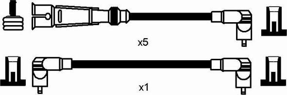 NGK 0516 - Комплект проводів запалювання autozip.com.ua