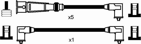 NGK 0512 - Комплект проводів запалювання autozip.com.ua