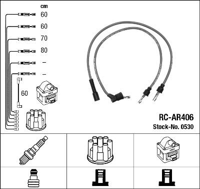 NGK 0530 - Комплект проводів запалювання autozip.com.ua