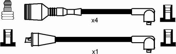 NGK 0527 - Комплект проводів запалювання autozip.com.ua