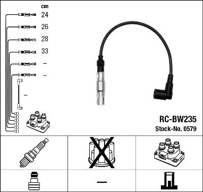 NGK 0579 - Комплект проводів запалювання autozip.com.ua