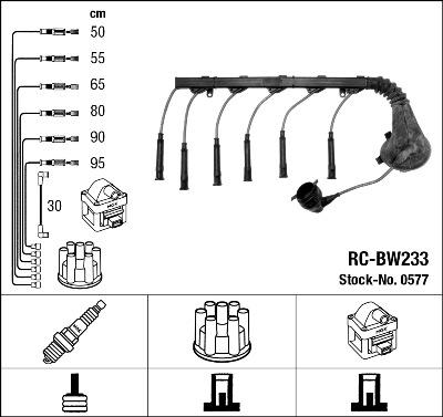 NGK 0577 - Комплект проводів запалювання autozip.com.ua