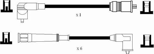 NGK 0577 - Комплект проводів запалювання autozip.com.ua
