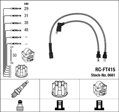 NGK 0661 - Комплект проводів запалювання autozip.com.ua