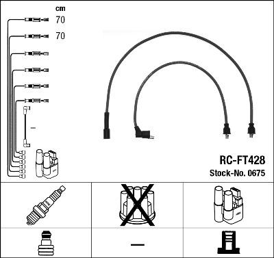 NGK 0675 - Комплект проводів запалювання autozip.com.ua