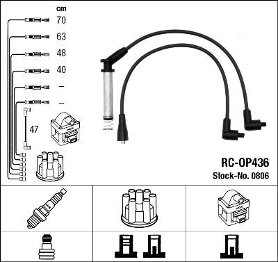 NGK 0806 - Комплект проводів запалювання autozip.com.ua