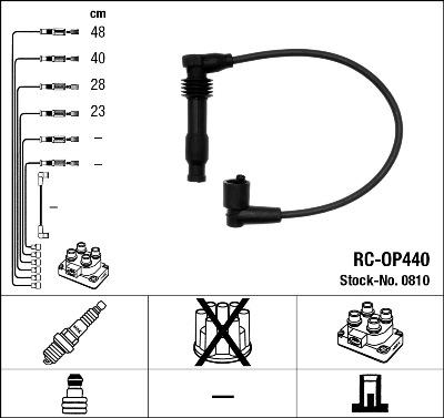 NGK 0810 - Комплект проводів запалювання autozip.com.ua