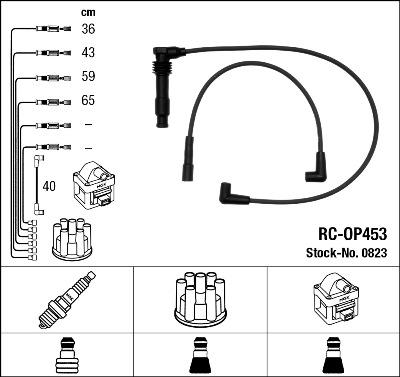 NGK 0823 - Комплект проводів запалювання autozip.com.ua